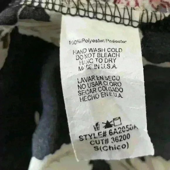 Black satin slip floral graphic print babydoll sun dress crisscross tied straps - Picture 3 of 5